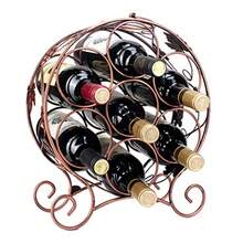 Estante para vinosSoporta hasta 7 Botellas de Vino de tamaño estándar - Soporte para Botellas de Vino de Metal Estante para vinos Independiente - como en la foto - Ver 1