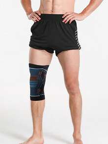 1 pieza Rodillera deportiva de compresión, elástica transpirable y antideslizante resistente al sudor para bádminton, ciclismo, senderismo, correr - Multicolor - Ver 2