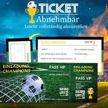 10/30 Thiệp Mời Tiệc Bóng Đá - Chủ đề Vé Sinh Nhật Bóng Đá, Thiết Kế Độc Đáo, Dành Cho Cả Nam và Nữ, Đã Điền Sẵn Thông Tin, Điền Nhanh, Thích Hợp Cho Tiệc Sinh Nhật Bóng Đá, Sự Kiện và Hoạt Động Trường Học. - A - Xem 6