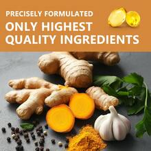 Turmeric Alkaloid Capsules, Suitable For Both Men And Women, Support Joint And Digestive Health. Each Serving Contains 2360 Mg Of Curcumin And Is Fortified With Black Pepper, Garlic, And Ginger - 120 Capsules Per Serving. - 1瓶 - 查看 3