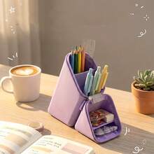 Silicone Dual-Use Pen Holder Pencil Case Desk Organizer - Style 1 - View 2