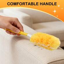 30pcs Replacement Dusting Refills, Compatible With Dusters Cleaning, Includes 1 Handle Disposable Dusting Refills, 360 Dusting Duster Cleaning Kit For Ceiling Fans, Blinds, Furniture - Orange Color - View 4