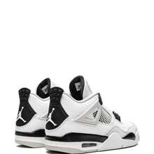 Nike Air Jordan 4 Retro Sneakers - Authentic Iconic Basketball Shoes | Viral 2026 Men's High-End Retro Streetwear | Premium Leather & Mesh Performance Trainers | Classic Air Cushioning & Support Wings | Legendary Designer Athletic Footwear - Military Black - 查看 3