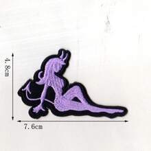 2pcs Multicolor Devil Woman Sewing/Iron-On Embroidered Patch - Ironing Style - View 6