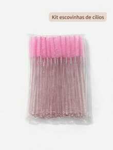 Wholesale Glitter Brush Kit For Eyelash Extensions, Eyebrows, And Micropigmentation - Disposable Brush Kit For Eyelashes And Eyebrows – Hygiene And Precision - Màu Hồng baby - Xem 2