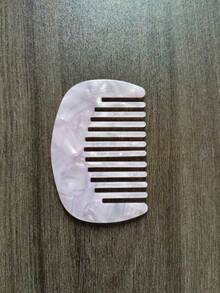 New Acetate Hair Comb, French Style Portable Fashion Marble Texture Hair Brush - Multicolor - View 4