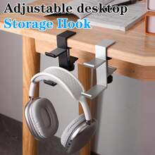 Aluminum Alloy Multifunctional Headphone Hook Holder, Durable Desktop Clamp Organizer Rack For Bags, Suitable For Internet Cafes - Multicolor - View 8