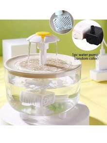 1500毫升/50.72盎司/0.4加仑透明宠物饮水器，自循环猫咪饮水喷泉，USB供电室内猫咪饮水器 - 彩色 - 查看 15