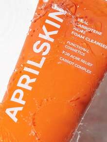 Aprilskin Carrotene 清透潔面慕斯 - 含 BHA 深層清潔與皮脂控制，適用油性、敏感、易長痘肌膚 - 純素無殘忍潔面慕斯，適用油性與易長痘肌膚 - BHA、皮脂控制、純素、120ml - 潔面乳 - 查看 7