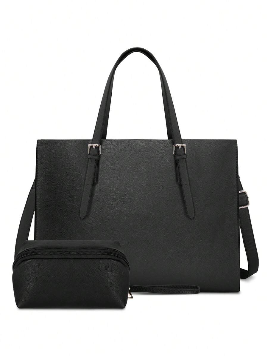 多功能手提包/笔记本电脑包/防水轻便皮革公文包，适用于15.6英寸笔记本电脑，商务办公公文包，大容量手提包/单肩包，专业办公工作包，带手拿包