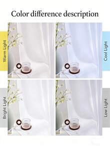 1pc 7ft/8ft/10ft Solid Color Sheer Curtain, Modern Minimalist Polyester Transparent Curtain, Suitable For Bedroom, Living Room, Balcony Window Decor, No Drilling Required For Installation, Room Divider Screen, Home Decor, Curtain Panel, Shower Curtain, Decorative Hanging, Also Suitable For Wedding Party Decor, Backdrop Decor, DIY Decor For Birthday And Various Festivals - White - View 10