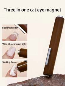1pc Cat Eye Magnetic Nail Art 3-In-1 Heart Snake Skin Detachable Magnetic Nail Tool - Type B - View 1