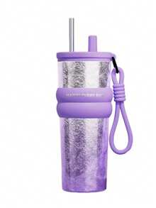 Cốc sứ tráng men 710ml – Tay cầm chống trượt, cốc giữ nhiệt di động kèm dây đeo - Nhiều màu - Xem 10