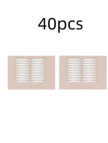 40pcs Breathable Invisible Double Eyelid Tapes, Double-Sided Eyeshadow Makeup Tapes, Transparent, Gift, Travel Essential - Multicolor - View 11