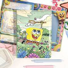SpongeBob SquarePants 1 buah buku catatan bertema, cocok sebagai suvenir pesta. Ini adalah buku catatan yang menyenangkan, sempurna untuk perayaan ulang tahun dan dekorasi kantor. Buku catatan ini menggemaskan dan merupakan buku harian kantor bertema kartun, cocok untuk pelajar dan penggunaan di kantor. Cocok sebagai hadiah ulang tahun dan hadiah yang sangat baik untuk pelajar (gaya acak). - buku catatan - View 3