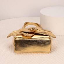 Women's Floral Clutch Purse PU Leather Flower Evening Bags Party Prom Handbag Wedding Crossbody Bucket Purse - 薑色 - 查看 4