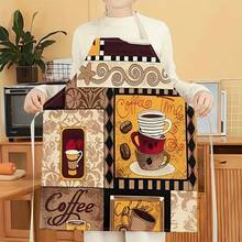 1 chiếc tạp dề họa tiết hạt cà phê, tạp dề in hình thời trang ngộ nghĩnh, tạp dề nhà bếp, tạp dề nấu nướng, tạp dề gia đình sáng tạo. - Nhiều màu - Xem 7