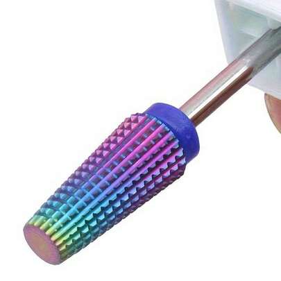 Juego de 5 en 1 de brocas de acero de tungsteno profesionales con dientes cruzados para fresadora, para eliminar el gel UV, herramienta y accesorio de manicura eléctrica