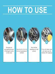 rayhong 自行车链条清洁剂 - 去除链条上的油脂，清洁链条并防止生锈 - 液體 - 查看 9