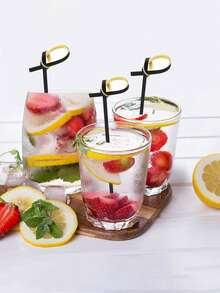 10/50/100 que tăm tre đen dùng cho cocktail, dài 10cm có quai, thích hợp dùng cho món khai vị, cocktail, đồ ăn nhẹ nướng BBQ, bánh mì kẹp. - Nhiều màu - Xem 7