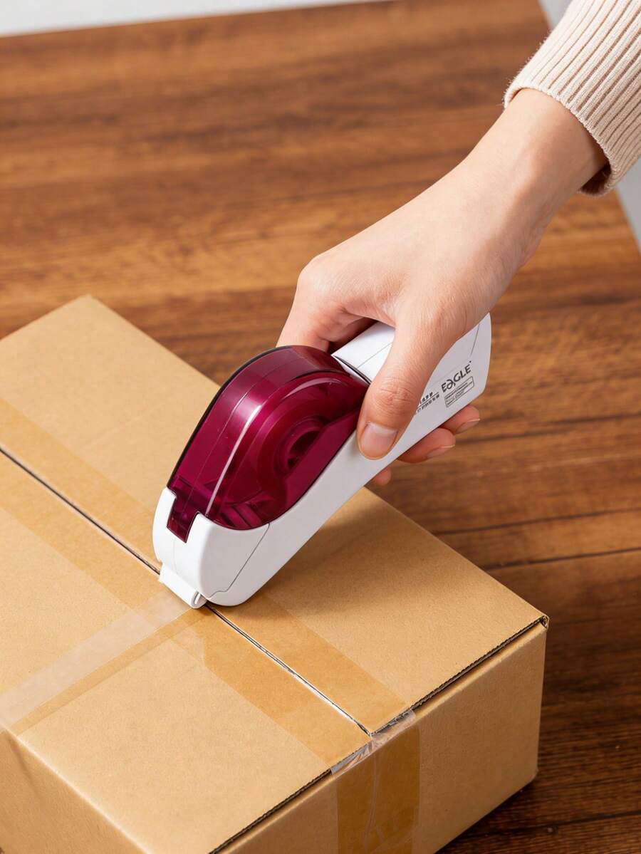 1 pièce Distributeur de ruban adhésif automatique multicolore, sans pile nécessaire, facile à utiliser, coupe d'un seul geste, coupe nette sans mains collantes et pratique. Design ergonomique enveloppant pour une utilisation sécurisée, convient à divers rubans, adapté pour la maison, le bureau, l'emballage cadeau, l'artisanat et plus encore. Idéal pour les cadeaux de Noël, fêtes, anniversaire, fête des mères, Saint-Valentin.