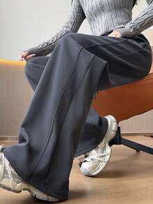 Women Pants - Dark Grey - View 4