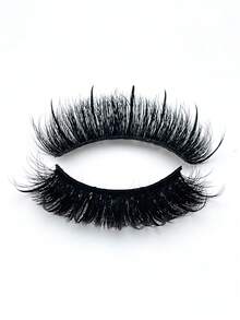 MKHLINA Wet Look Manga Lashes,Handmade Faux Mink Luxury False Eyelashes,Fluffy Wispy And Soft Fake Lashes Reusable,Makeup Extensions For Beginners-Friendly Strip Lashes - Black - View 15