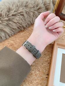 1 件女士椭圆形罗马数字休闲优雅石英表，适合日常佩戴 - 灰色 - 查看 6