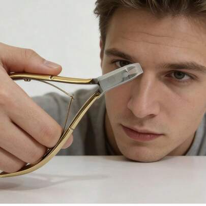 不锈钢指甲钳，指甲剪，超锋利嵌甲剪，直型指甲钳，指甲修剪器，指甲和嵌甲修剪器，男女通用