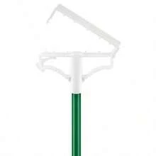 Cotton Blend Wet Mop Steel Handle Green White - default - 查看 8