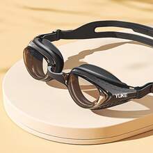 1 Pair Professional High Definition Anti-Fog Waterproof Swimming Glasses For Men And Women - Comfortable, Replaceable Nose Bridge, White Frame Clear Vision - Ideal For Swimming - [白色的] - 查看 6