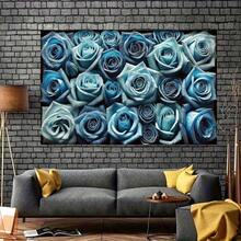Blue Roses & Pearls Delicacy - 8x6ft Polyester Party Banner, Versatile Decor For Holidays, Home, Garden, Studio Celebrations - Vibrant Colors - 如圖所示 - 查看 7