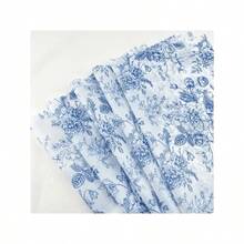 ZS50 Sheets Blue Floral Tissue Gift Wrapping Paper - 14x20 Inch Chinoiserie Vintage Blue White Peony Rose Design High-Quality Durable Paper For Birthdays Weddings Parties DIY Crafts Bouquet Wrapping Paper Special Occasion Decor Elegant Packaging Quality Craft MaterialZS - 彩色 - 查看 7
