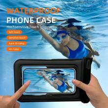 [Free Shipping]2-Piece Waterproof Mobile Phone Bag, Diving, Touchscreen, Outdoor Swimming, Rafting, Special Sealed Bag, Rainproof Protective Cover, Universal - Black - View 5