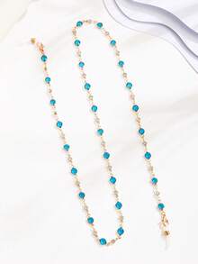 1pc Multicolor Crystal Rhinestone Metal Eyeglasses Chain - Multicolor - View 7