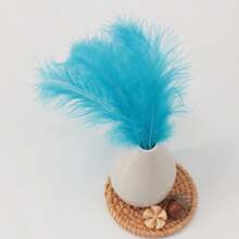 100pcs 4-6 Inch Vibrant Artificial Feathers, Suitable For Decorative Materials And Creative Art Projects - Royal Blue-05 - View 19