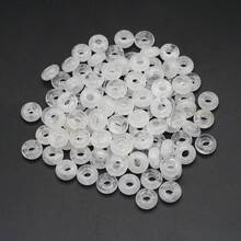 20 hạt đá bán quý tự nhiên, lỗ lớn, hình bàn tính, thời trang, làm từ đá Opal, Amethyst, Unakite, Rose Quartz, thích hợp làm vòng cổ và vòng tay. - 20 màu sắc khác nhau - Xem 11