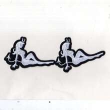 2pcs Multicolor Devil Woman Sewing/Iron-On Embroidered Patch - Ironing Style - View 9