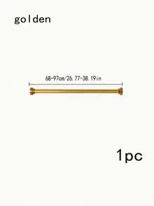 1pc Stainless Steel Telescopic Shower Curtain Rod, No Drilling Required, Curtain Rod, Closet Rod, Tension Rod, Clothes Drying Rod, Suitable For Bathroom, Living Room, Balcony, Partition, Door Curtain, Kitchen, Bathroom Accessories - Telescopic Pole - View 26