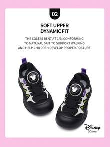 Disney 米奇官方授权合作款 | 一双迪士尼儿童运动鞋，适合日常、节日、运动和户外活动穿着。穿着舒适贴合，防滑、耐磨、透气。（男童运动鞋、男童板鞋、儿童运动鞋、女童运动鞋、女童板鞋） - 黑色 - 查看 4