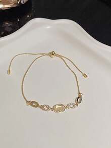 1 chiếc vòng tay sang trọng, thiết kế độc đáo, phụ kiện cá nhân đa năng mang đến cảm giác cao cấp. - Vàng - Xem 6