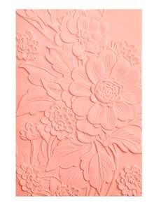 Plantilla de relieve en 3D con flores degradadas, para hacer álbumes de fotos, tarjetas y carpetas de artesanía con textura en 3D, ideal para entusiastas de la manualidad - Multicolor - Ver 4