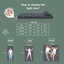 Sofá cama plegable 4 en 1 convertible con almohada cama plegable de espuma viscoelástica moderno sofá futón para sala de estar invitados/apartamentos gris oscuro - Gris-oscuro - Ver 7