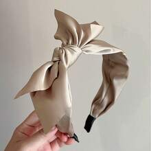 3条装女士时尚缎面蝴蝶结发带，适合日常佩戴、居家、洗脸、上学、海滩、办公室、派对、节日、生日、返校、新年、母亲节礼物等场合。发带/发箍/发箍/头饰 - 彩色 - 查看 9