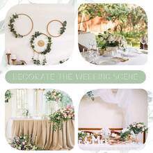 3/30/60/120pcs Mixed Eucalyptus Leaves & Stems, Artificial Silver Dollar Eucalyptus Leaves, Dried Eucalyptus Bunches, Wedding Vase Floral Decor - Green - View 5
