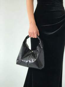 Nueva llegada Bolso de mano con lentejuelas | Bolso de viaje de gran capacidad de diseño exclusivo, bolso de hombro elegante para fiestas y clubes - Multicolor - Ver 3