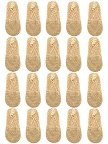 chuanwa(2) 1/5/10 双 Pure Desire 女士夏季薄款性感蕾丝梅花图案船袜 - 彩色 - 查看 18