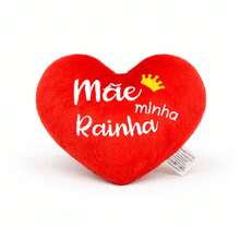 Almofada Coração "MÃE MINHA RAINHA" – Presente Especial - Multicolorido - Visão 2