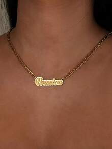 1 chiếc dây chuyền hai lớp bằng thép không gỉ tùy chỉnh - Dây chuyền NK, Quà tặng Ngày của Mẹ, Ngày của Cha, Sinh nhật, Lễ hội âm nhạc, Quà tặng cá nhân hóa, Phụ kiện ngày lễ, Trang sức thủ công chất lượng cao, Quà tặng ngày lễ hoàn hảo - Nhiều màu - Xem 9