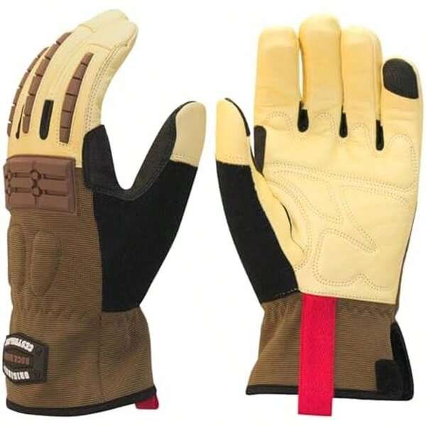 Cestus RH Original, Goatskin Leather Work Gloves For Men, Heavy Duty Working Gloves For Construction, Warehouse, Gardening